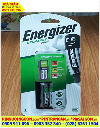 Bộ sạc Pin Chuột vi tính Energizer CH2PC4 _Bộ sạc pin AA kèm 2 pin sạc Energizer AA2000mAh 1.2v Made in Japan